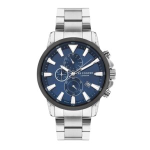 Lee-Cooper-LC07424-390-Men-s-Multi-Function-Blue-Dial-Silver-Stainless-Steel-Watch