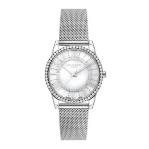 Lee-Cooper-LC07436-320-Women-s-Analog-Mother-of-pearl-Dial-Silver-Mesh-Watch