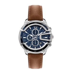 Lee-Cooper-LC07468-392-Men-s-Multi-Function-Blue-Dial-Brown-Leather-Watch