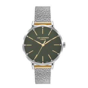 Lee-Cooper-LC07473-270-Women-s-Multi-Function-Green-Dial-Silver-Stainless-Steel-Watch