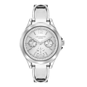 Lee-Cooper-LC07488-330-Women-s-Multi-Function-Silver-Dial-Silver-Leather-Watch