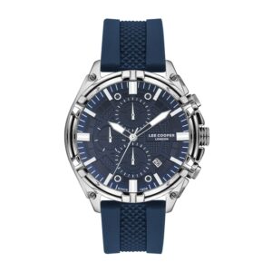 Lee-Cooper-LC07545-699-Multi-Function-Men-s-Watch-Blue-Dial-Blue-Rubber-Band