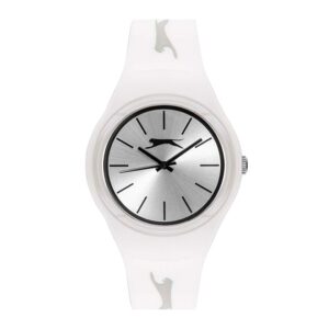 Slazenger-SL-09-6570-3-05-Tiger-Logo-Unisex-Watch-White-dial-White-Rubber-Strap