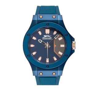 Slazenger-SL-09-6572-1-02-Unisex-Watch-Blue-dial-Blue-Silicone-Strap