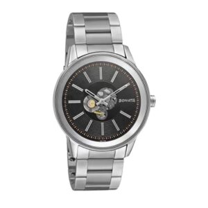 Sonata-7133SM01P-Mens-Black-Dial-Silver-Stainless-Steel-Strap-Watch