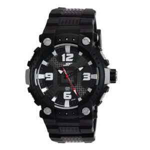 Sonata-77014PP01-Mens-Analog-Black-Dial-Black-Rubber-Strap-Watch