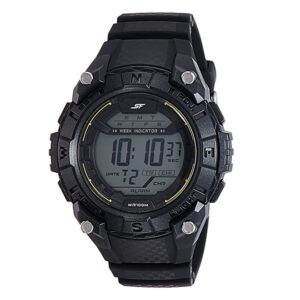 Sonata-77054PP02-Mens-Black-Dial-Black-Plastic-Strap-Watch-Digital-Display