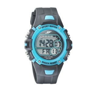 Sonata-77111PP04-Mens-SF-Black-Dial-Black-Plastic-Strap-Watch-with-Blue-Case-Digital-Display