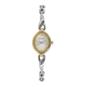 Sonata-8109BM01-WoMens-Pankh-Silver-Dial-Silver-Metal-Strap-Watch-Gold-Case