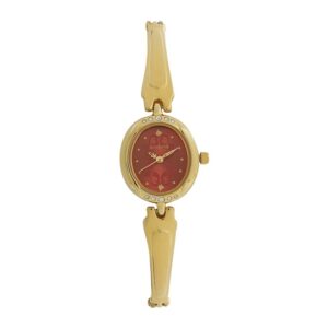 Sonata-8118YM05-WoMens-Wedding-Edition-Maroon-Dial-Gold-Metal-Strap-Watch