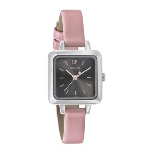 Sonata-8152SL01-WoMens-Splash-Grey-Dial-Pink-Leather-Strap-Watch