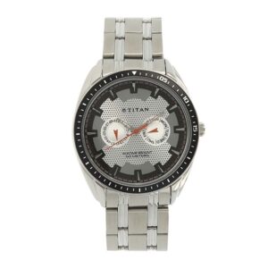 Titan-1582KM01-Men-s-WatchSilver-Dial-Silver-Stainless-Steel-Strap-Watch