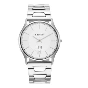 Titan-1683SM01-Men-s-WatchEdge-White-Dial-Silver-Stainless-Steel-Strap-Watch