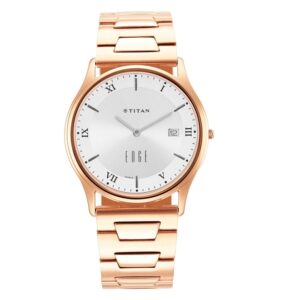 Titan-1683WM01-Men-s-WatchEdge-White-Dial-Rose-Gold-Stainless-Steel-Strap-Watch