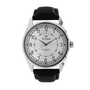 Titan-1729SL501-Men-s-WatchSilver-Dial-Black-Leather-Strap-Watch