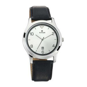 Titan-1770SL01-Men-s-WatchWhite-Dial-Black-Leather-Strap-Watch