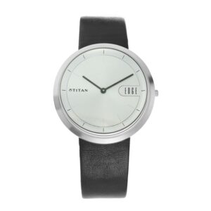 Titan-1779SL01-Men-s-WatchEdge-Silver-Dial-Black-Leather-Strap-Watch