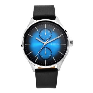 Titan-1833SL03-Men-s-WatchBlue-Dial-Black-Leather-Strap-Watch