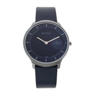 Titan-1843QL01-Men-s-WatchEdge-Blue-Dial-Blue-Leather-Strap-Watch