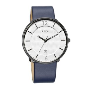 Titan-1849NL01-Mens-Watch-White-Dial-Blue-Leather-Strap-Watch-