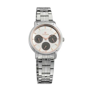 Titan-2589SM01-WoMens-Watch-White-Dial-Silver-Stainless-Steel-Strap-Watch-