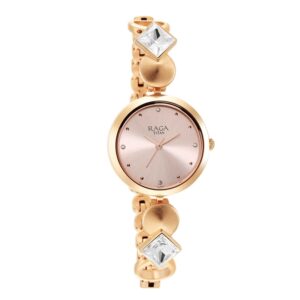 Titan-2606WM10-WoMens-Watch-Raga-Pink-Dial-Rose-Gold-Stainless-Steel-Strap-Watch-