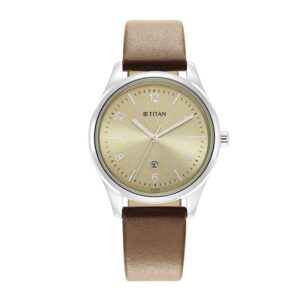 Titan-2639SL10-WoMens-Watch-Beige-Dial-Tan-Leather-Strap-Watch-