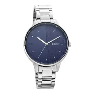 Titan-2648SM01-WoMens-Watch-Blue-Dial-Silver-Stainless-Steel-Strap-Watch-