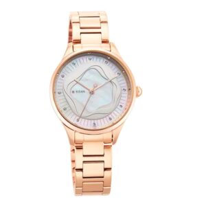 Titan-2649WM02-WoMens-Watch-White-Dial-Rose-Gold-Stainless-Steel-Strap-Watch-