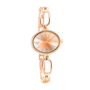 Titan-2667WM01-Womens-Raga-Viva-Watch-with-Silver-Dial-Rose-Gold-Brass-Band