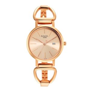 Titan-2669WM01-Womens-Raga-Viva-Collection-Analog-Watch-Rose-Gold-Dial-Rose-Gold-Stainless-Steel-Band