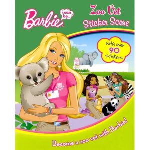 Barbie-Zoo-Vet-Sticker-Scene