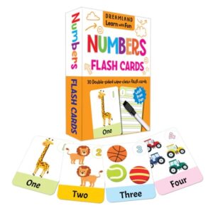 Flash-Cards-Numbers-30-Double-Sided-Wipe-Clean-Flash-Cards-for-Kids-With-Free-Pen-