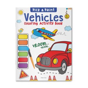 Vehicles-Pick-Paint-Coloring-Activity-Book-For-Kids