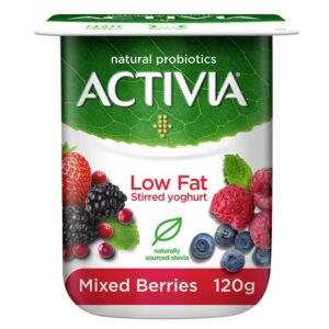 Activia Stirred Yoghurt Low Fat Mixed Berries 120g