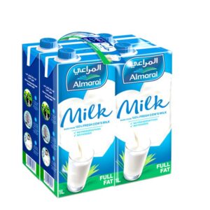 Al Marai Full Fat Long Life Milk 1Litre x 4 Pieces