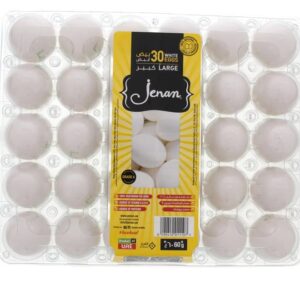 Jenan White Eggs Large 30pcs