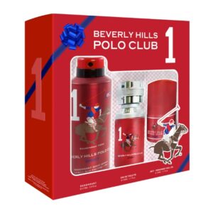 Beverly Hills Polo Club Mastige 3pcs Gift Set for Men EDT 50ml + Deo 175ml + 50ml Roll On-1, BHPC7020