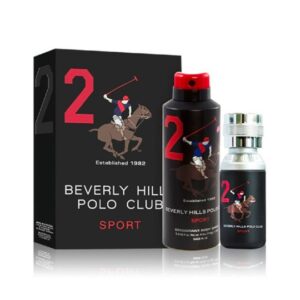 Beverly Hills Polo Club Sport 2 Eau De Toilette + Deodorant Gift Set For Men, BHPC5011GSWF2