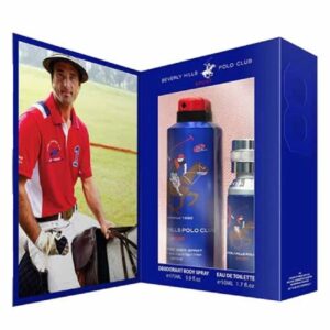 Beverly Hills Polo Club Sport 8 Eau De Toilette + Deodorant Gift Set For Men, BHPC5010GSWF8