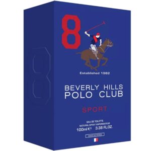 Beverly Hills Polo Club Sport 8 Eau De Toilette For Men 100ml, BHPC5006