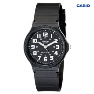 Casio Men's Watch Analog, Black Dial Black Resin Strap, MQ-71-1BDF