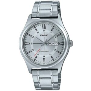 Casio Men's Watch, Silver Dial Silver Stainless Steel Strap, MTP-V006D-7CUDF