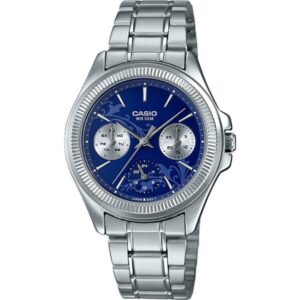 Casio, Women's Watch Analog, Blue Dial Silver Stainless Steel, LTP-2088D-2A1VD