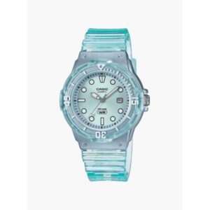 Casio Women's Watch Analog Blue Dial With Translucent Resin Band, LRW-200HS-2EVDF