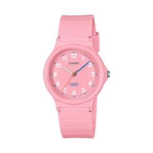 Casio Women's Watch Analog Pink Dial With Pink Resin Strap, LQ-24B-4BDF