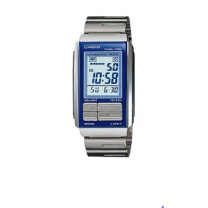 Casio, Women's Watch Digital, Blue Dial Silver Stainless Steel Band, LA-201W-2ADF