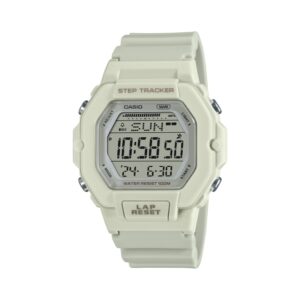 Casio Women's Watch Digital, White Dial White Resin Strap, LWS-2200H-8AVDF