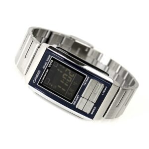 Casio, Women's Watch Digital,Blue Dial Silver Stainless Steel Band, LA-201W-1BDF