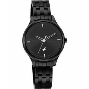 Fastrack Women's Watch Black Dial Black Metal Strap 6248NM01